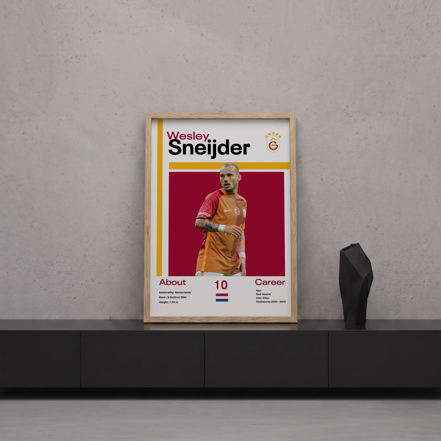 Wesley Sneijder Tasarım Poster Tablo