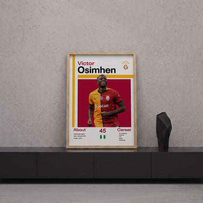 Victor Osimhen Tasarım Poster Tablo