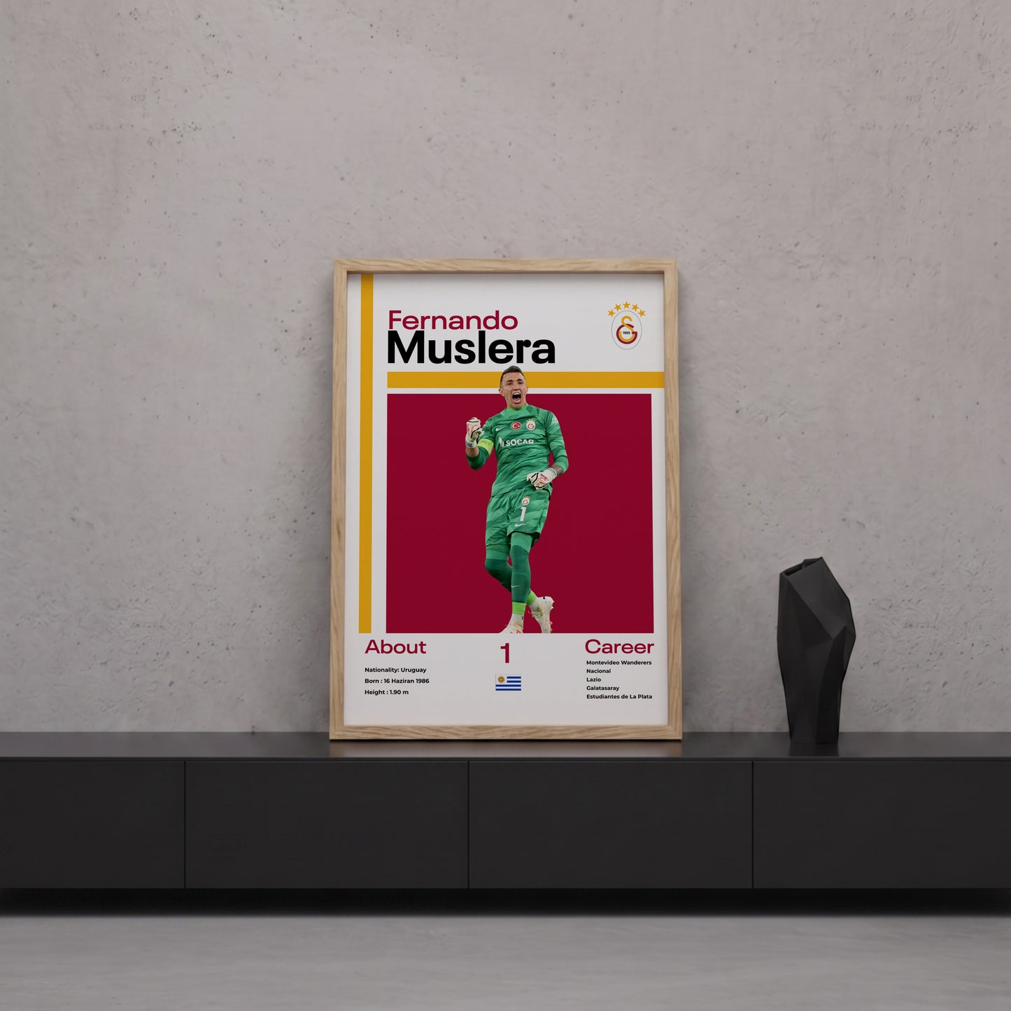 Fernando Muslera Tasarım Poster Tablo