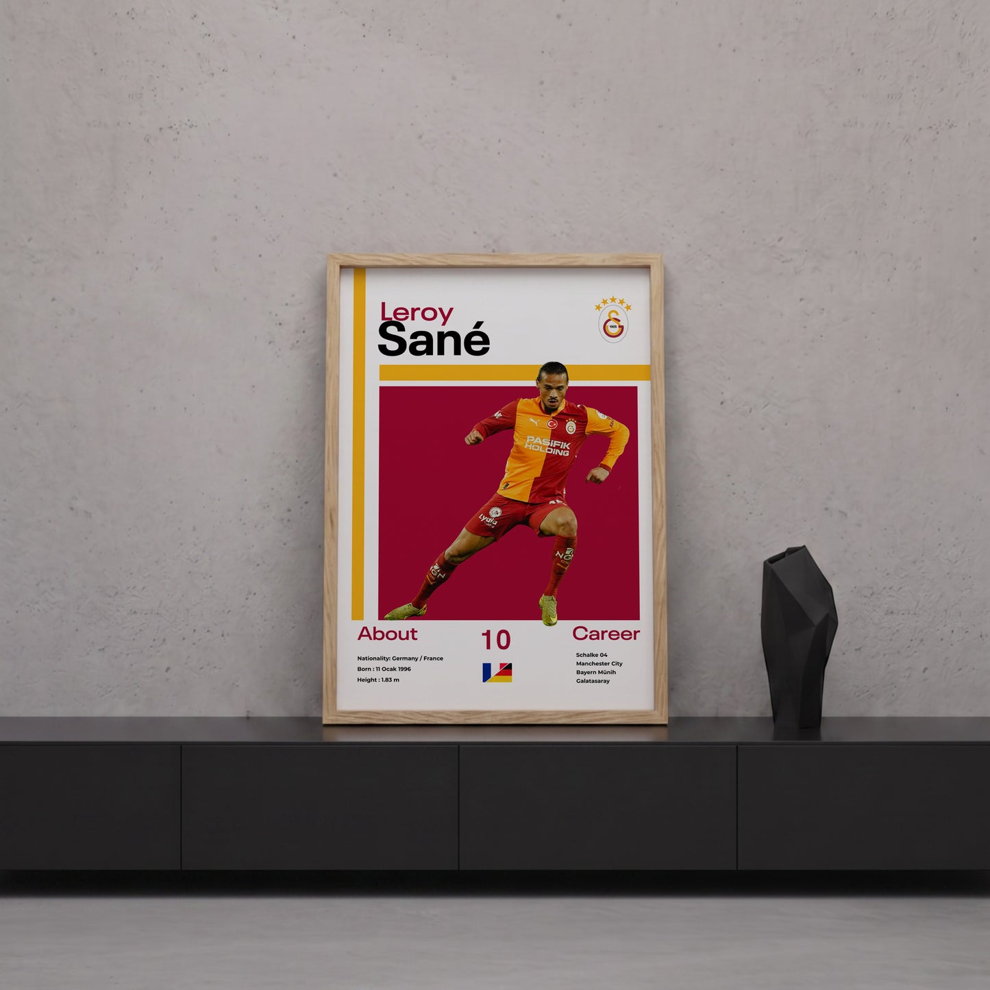 Leroy Sane Tasarım Poster Tablo