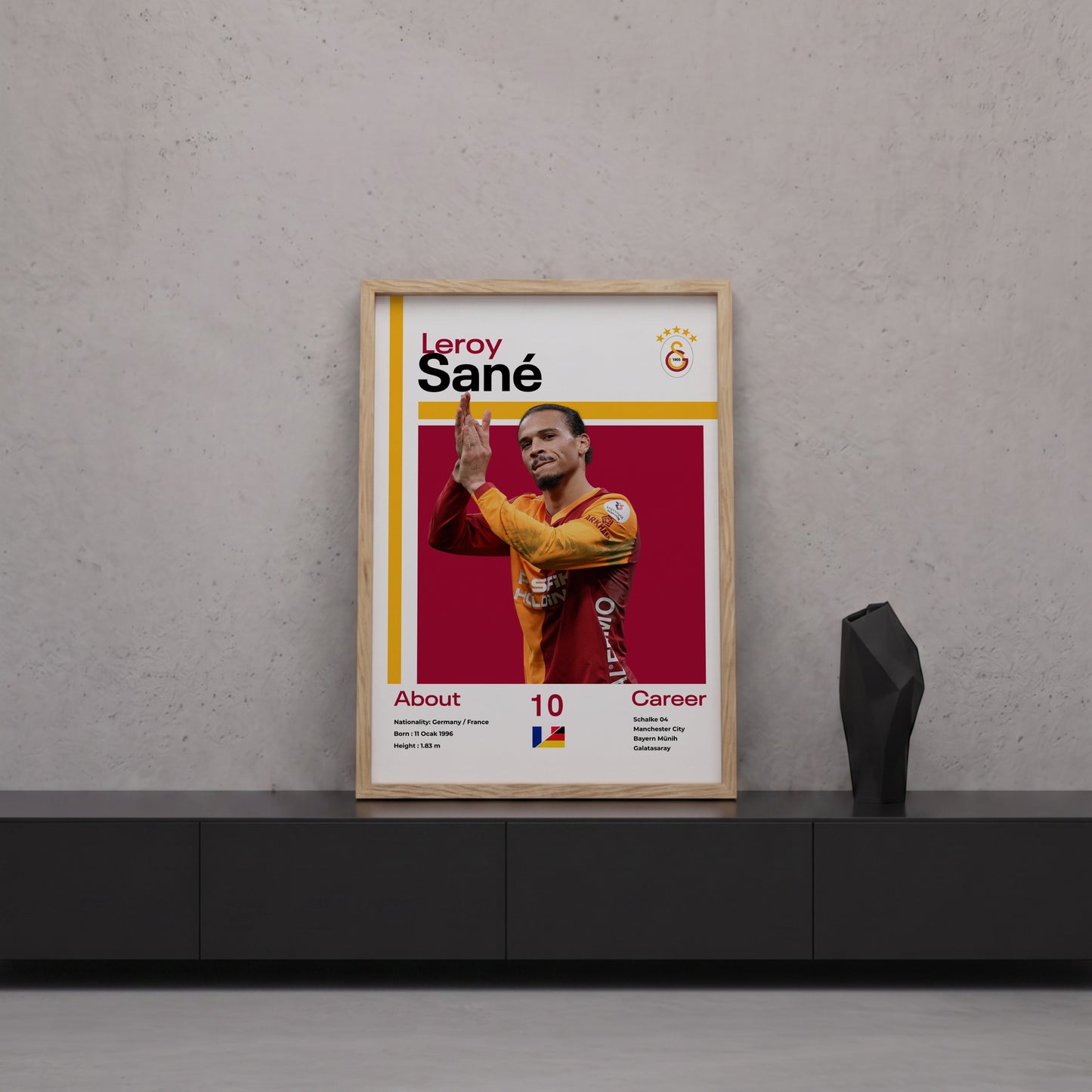 Leroy Sane Tasarım Poster Tablo