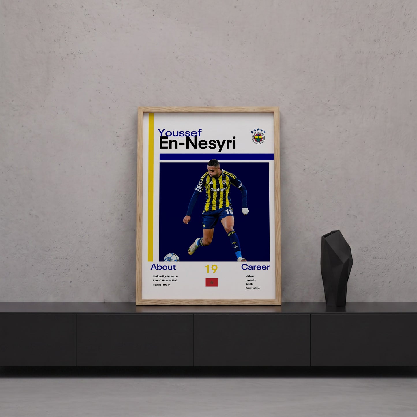Youssef En-Nesyri Tasarım Poster Tablo