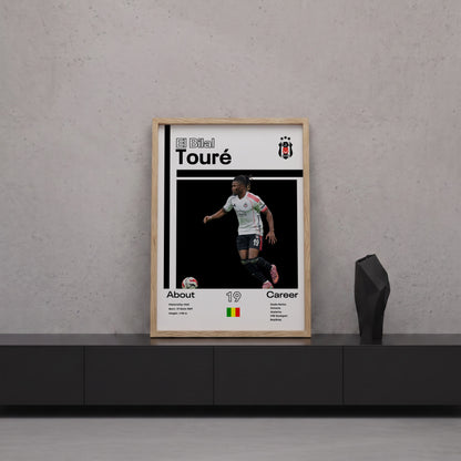 El Bilal Toure Tasarım Poster Tablo