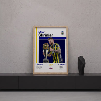 Milan Skriniar Tasarım Poster Tablo