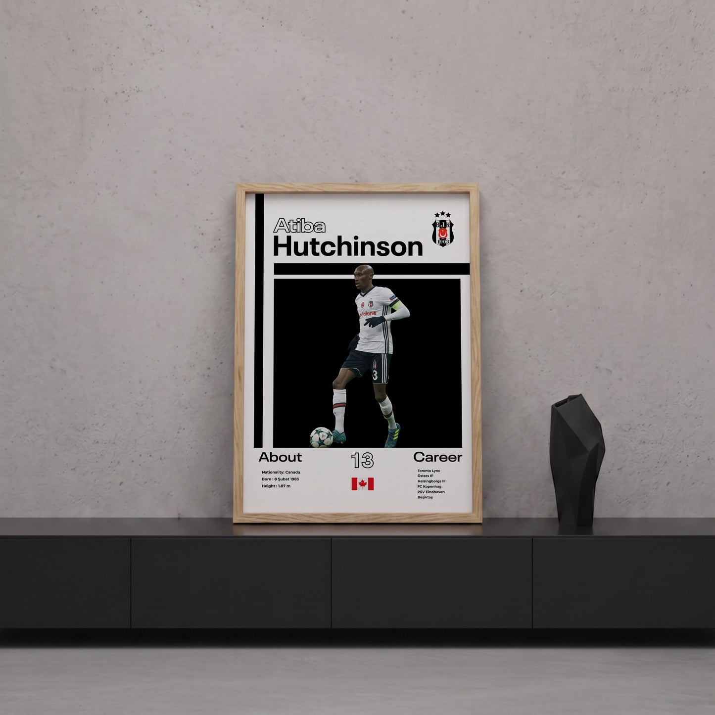Atiba Hutchinson Tasarım Poster Tablo
