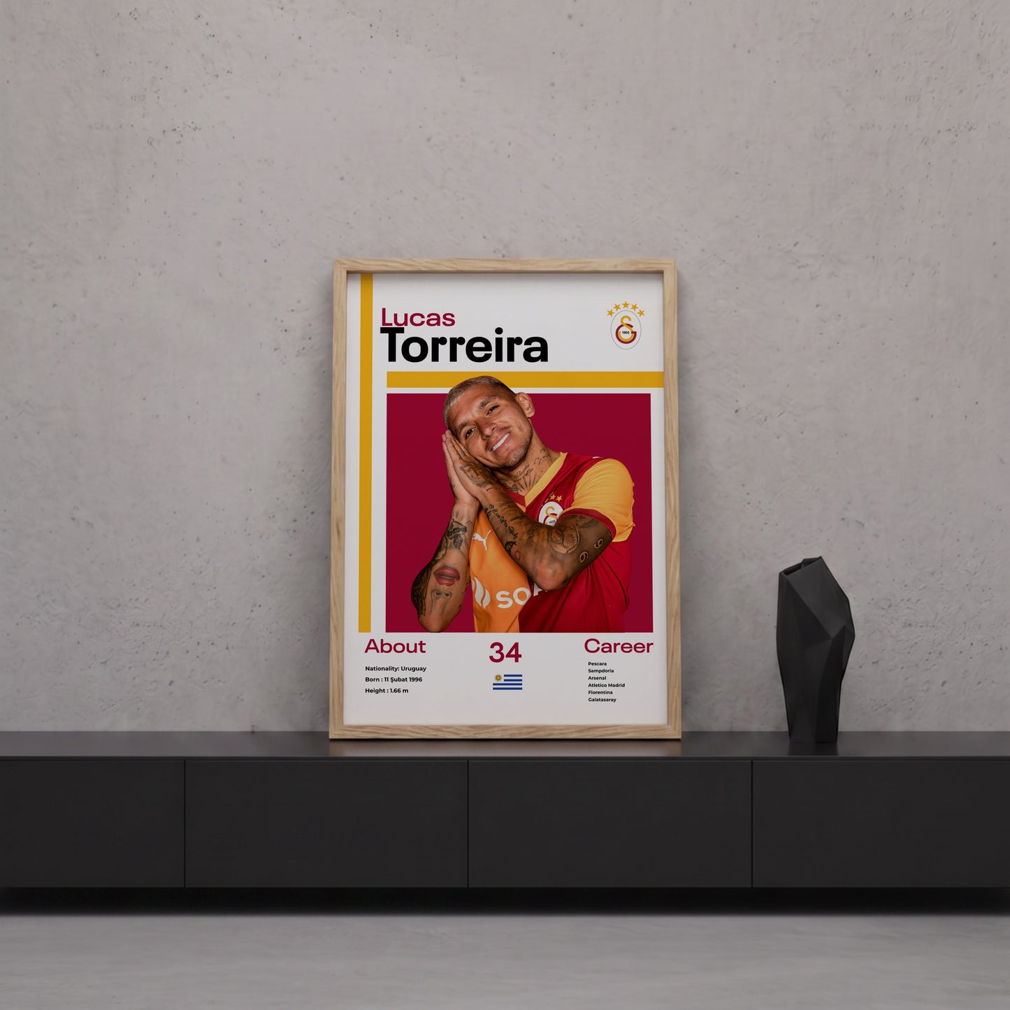 Lucas Torreira Tasarım Poster Tablo