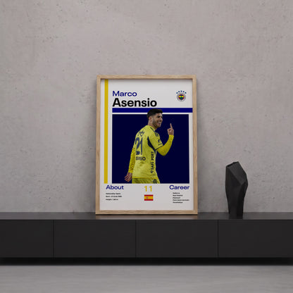 Marco Asensio Tasarım Poster Tablo