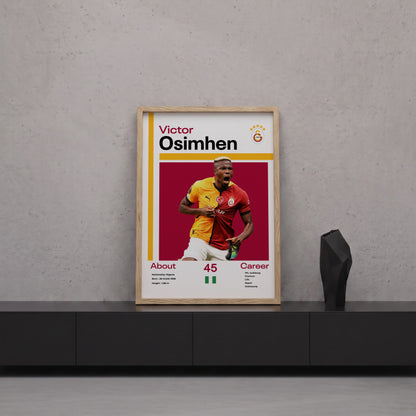 Victor Osimhen Tasarım Poster Tablo