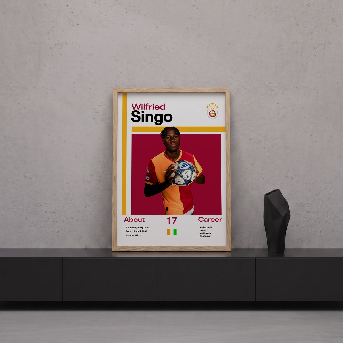 Wilfried Singo Tasarım Poster Tablo