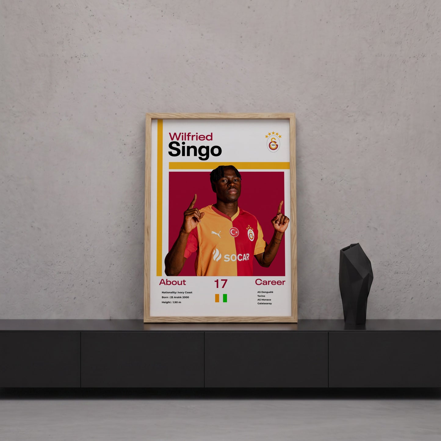 Wilfried Singo Tasarım Poster Tablo