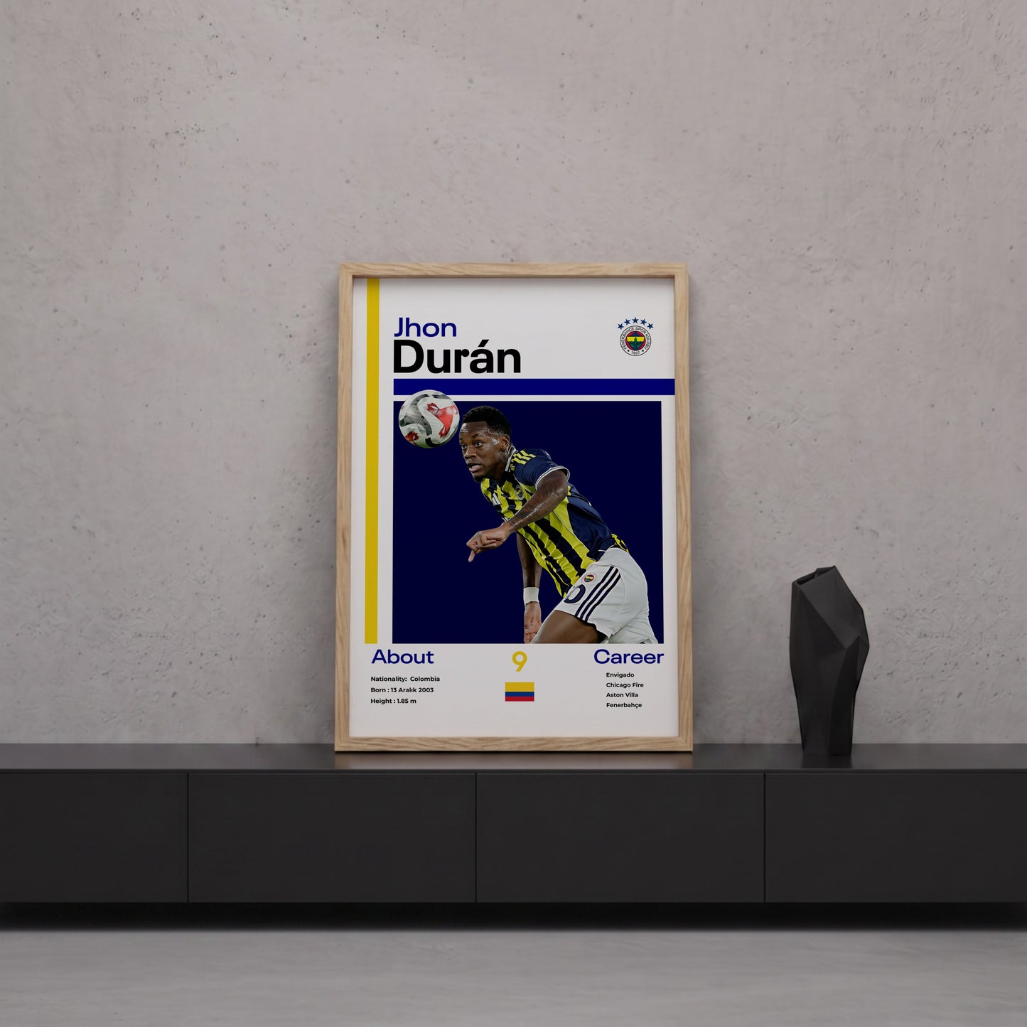 Jhon Duran Tasarım Poster Tablo