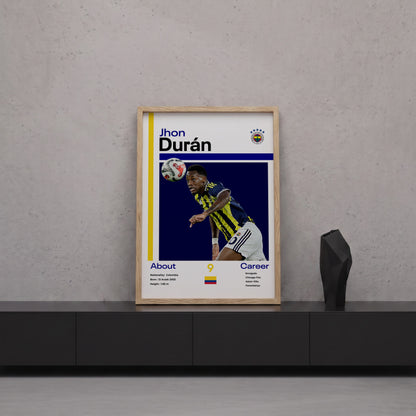 Jhon Duran Tasarım Poster Tablo