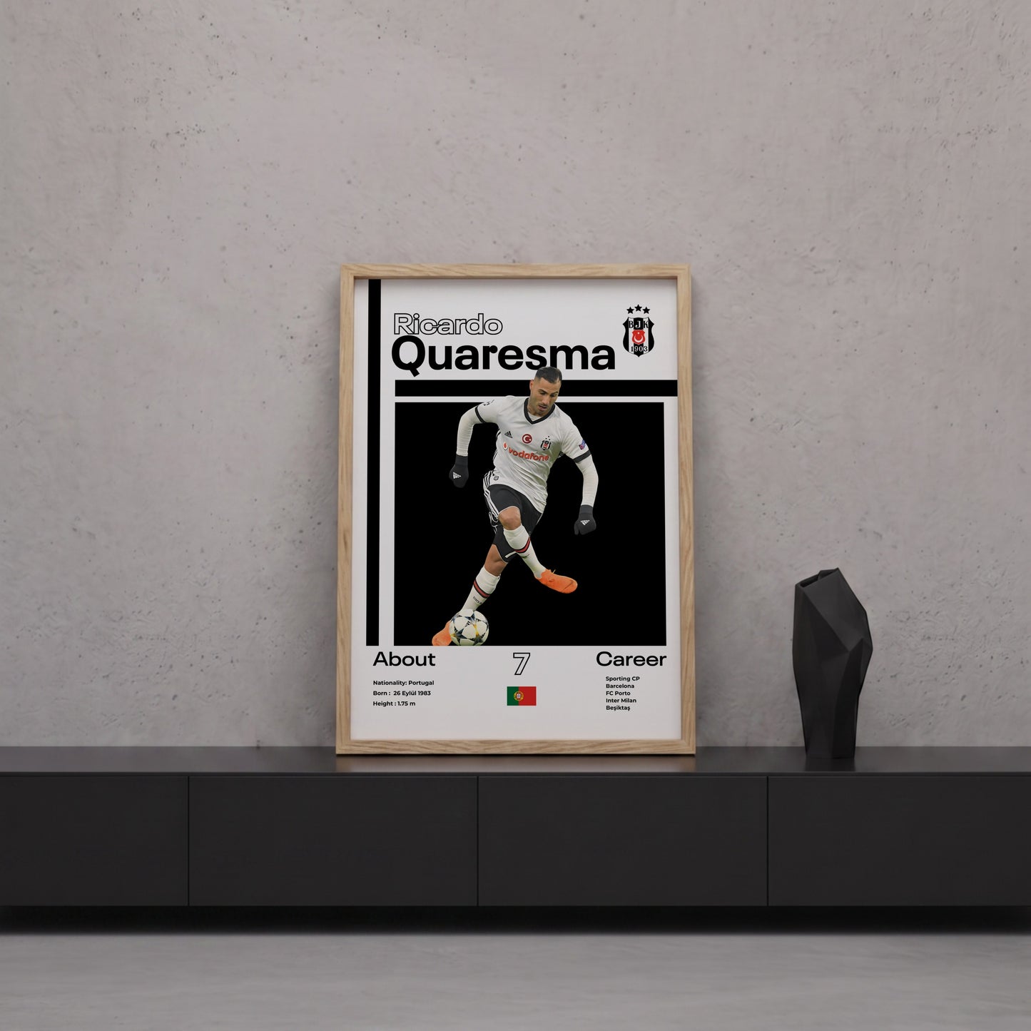Ricardo Quaresma Tasarım Poster Tablo