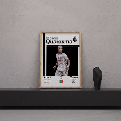 Ricardo Quaresma Tasarım Poster Tablo