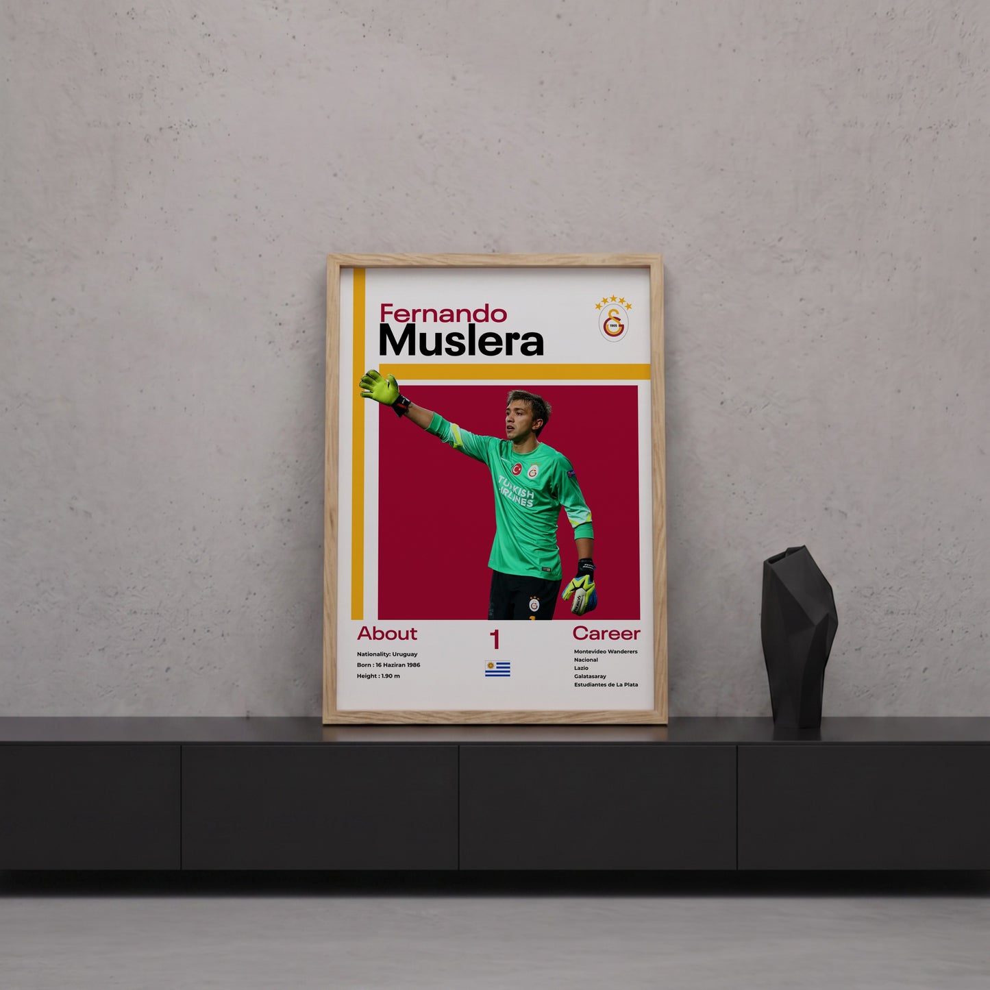 Fernando Muslera Tasarım Poster Tablo