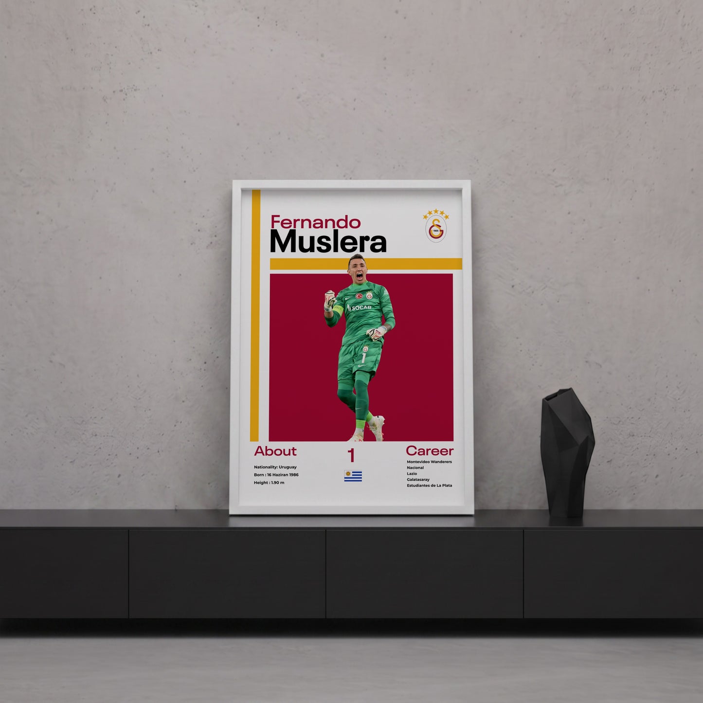 Fernando Muslera Tasarım Poster Tablo