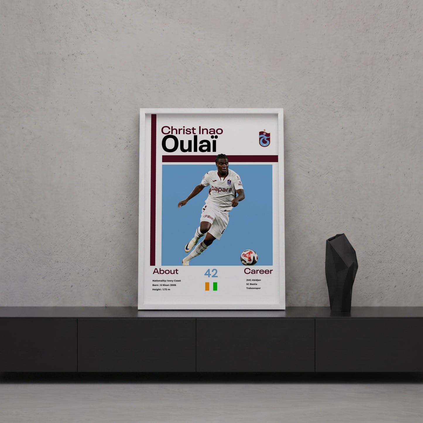 Christ Inao Oulai Tasarım Poster Tablo