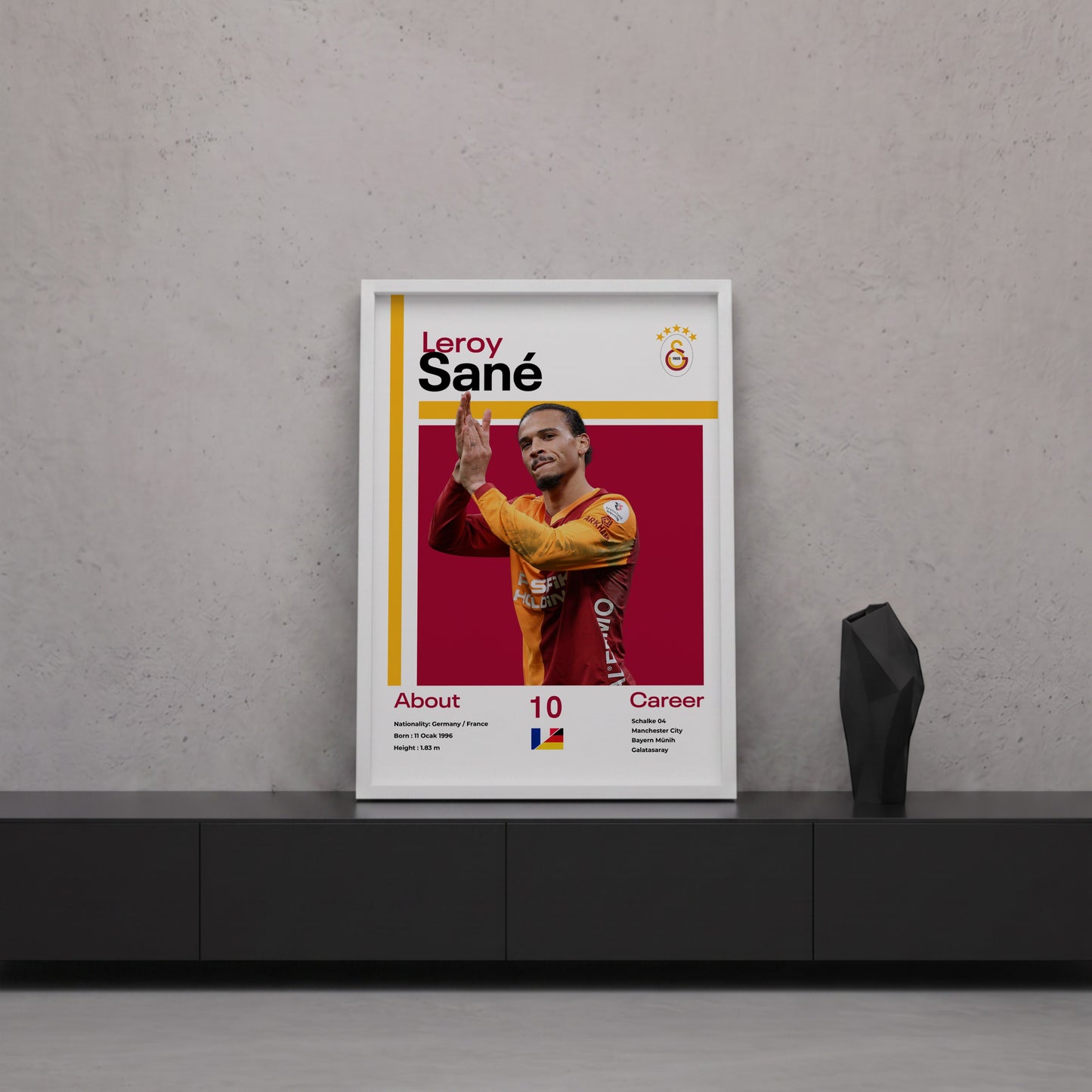 Leroy Sane Tasarım Poster Tablo