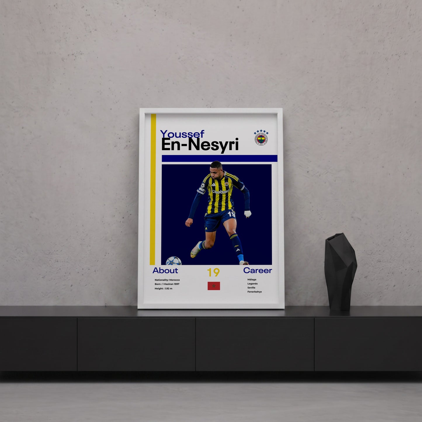 Youssef En-Nesyri Tasarım Poster Tablo