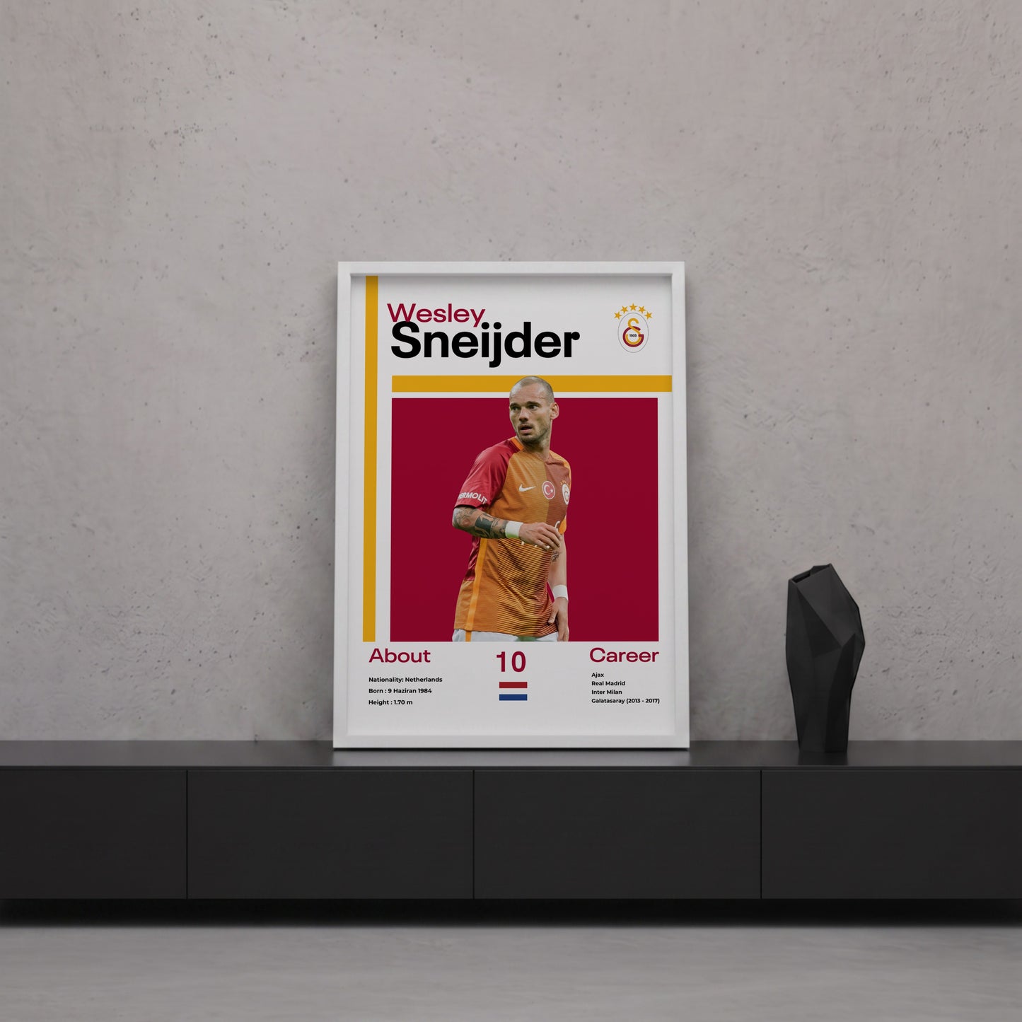 Wesley Sneijder Tasarım Poster Tablo