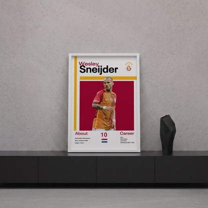 Wesley Sneijder Tasarım Poster Tablo