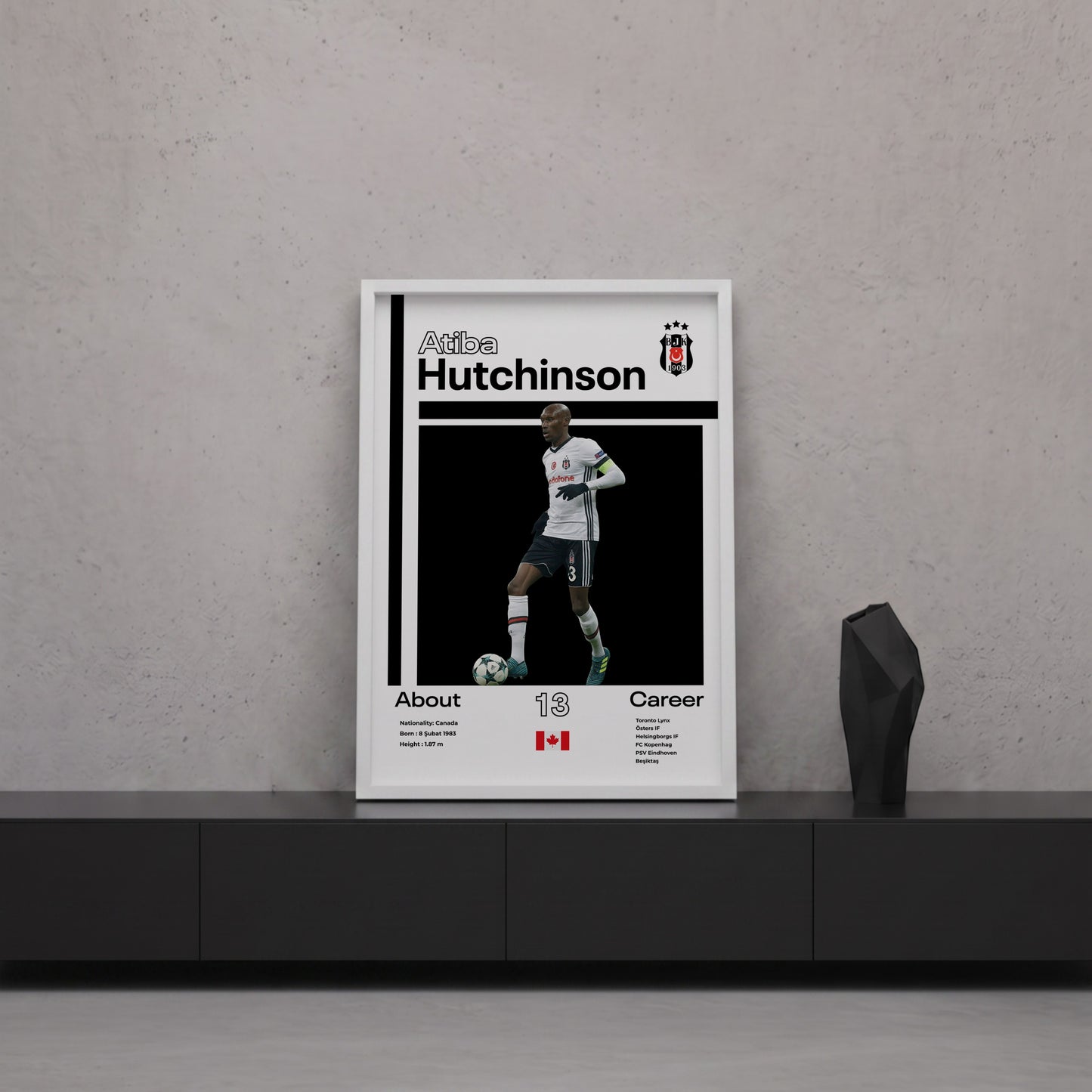 Atiba Hutchinson Tasarım Poster Tablo