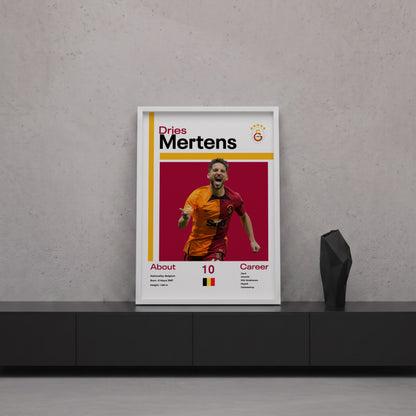 Dries Mertens Tasarım Poster Tablo