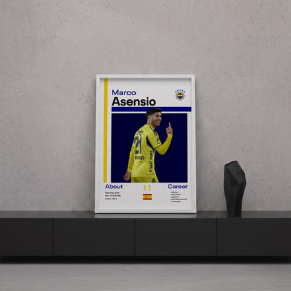 Marco Asensio Tasarım Poster Tablo