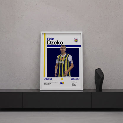 Edin Dzeko Tasarım Poster Tablo