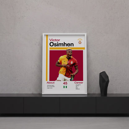Victor Osimhen Tasarım Poster Tablo