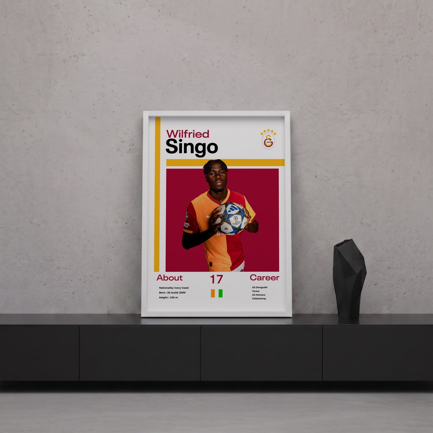 Wilfried Singo Tasarım Poster Tablo