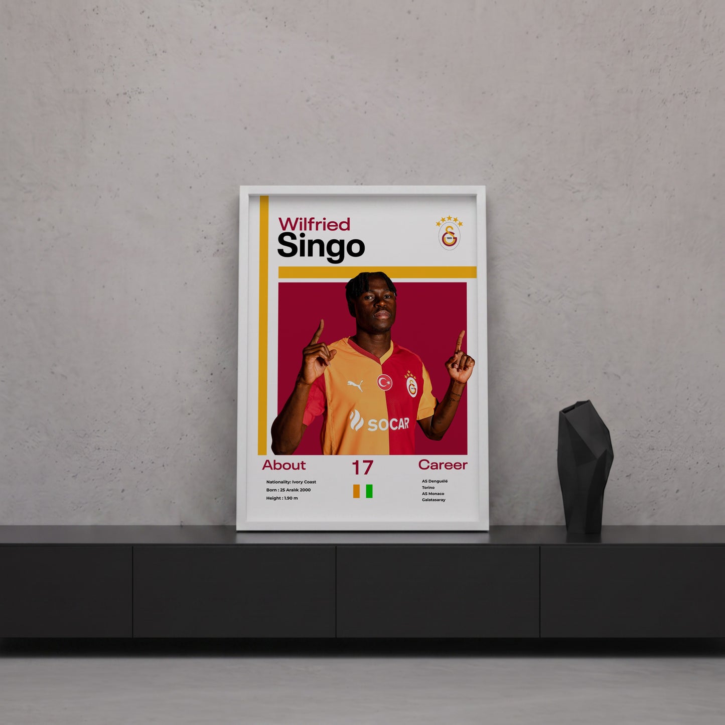 Wilfried Singo Tasarım Poster Tablo