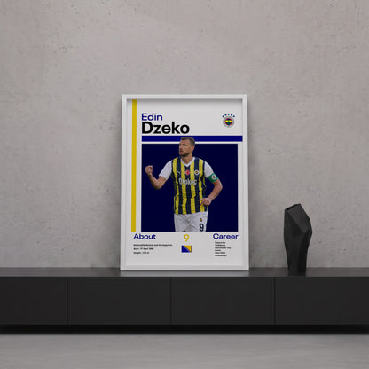 Edin Dzeko Tasarım Poster Tablo