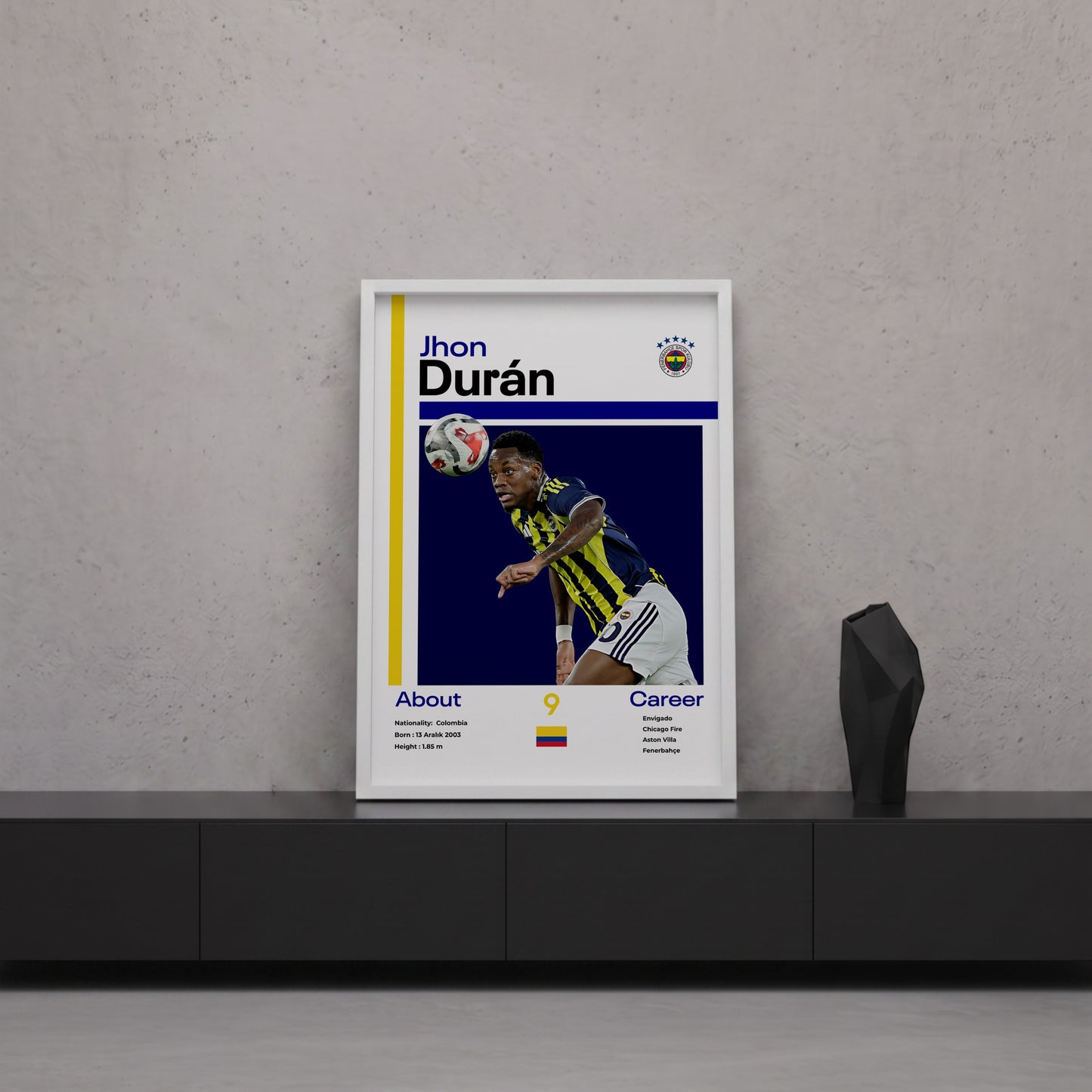 Jhon Duran Tasarım Poster Tablo