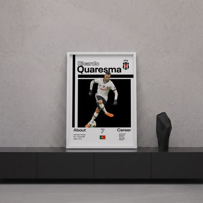 Ricardo Quaresma Tasarım Poster Tablo