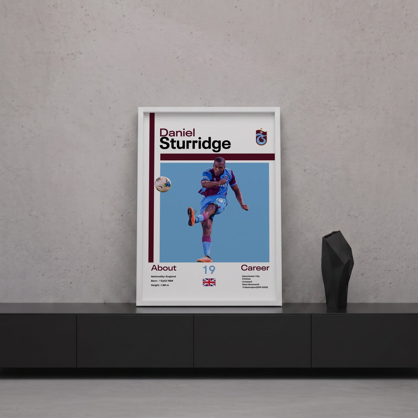 Daniel Sturridge Tasarım Poster Tablo
