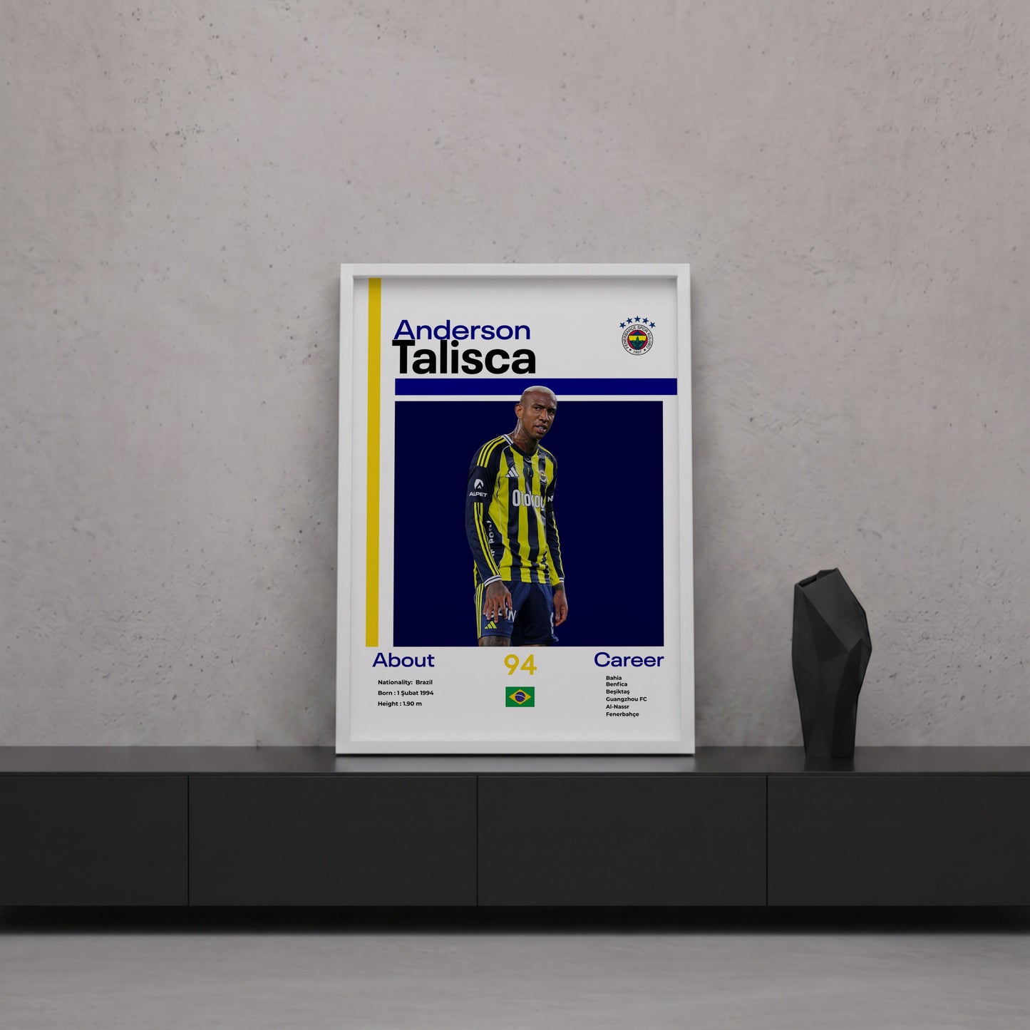 Anderson Talisca Tasarım Poster Tablo