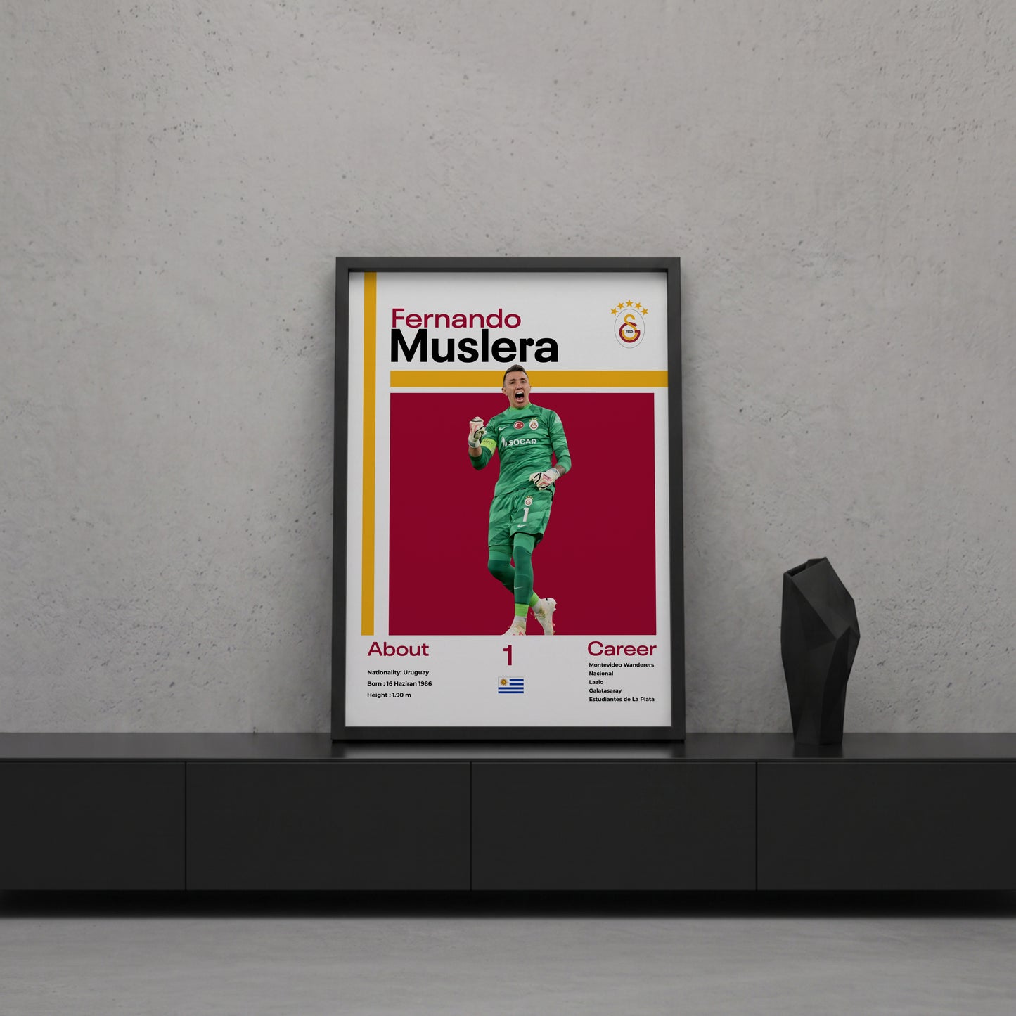 Fernando Muslera Tasarım Poster Tablo