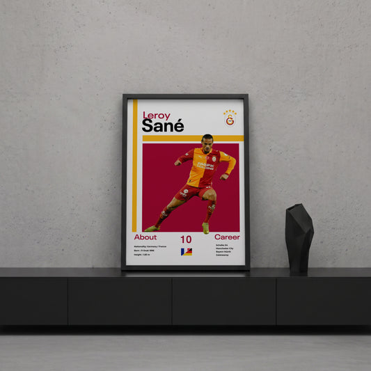 Leroy Sane Tasarım Poster Tablo