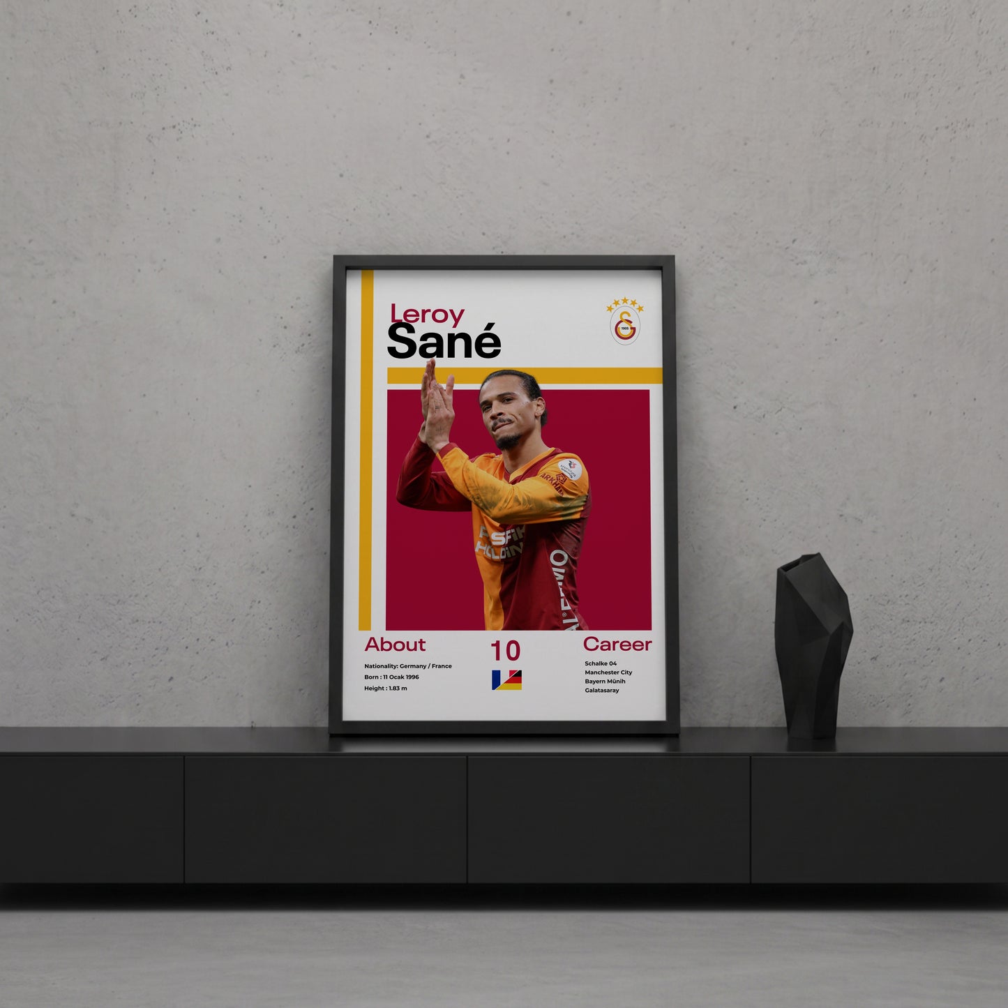 Leroy Sane Tasarım Poster Tablo