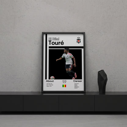 El Bilal Toure Tasarım Poster Tablo