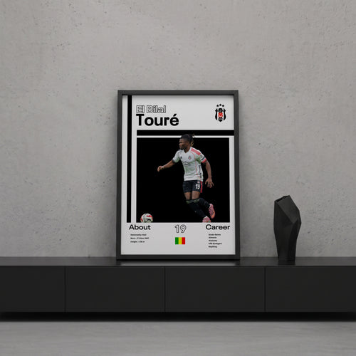 El Bilal Toure Tasarım Poster Tablo