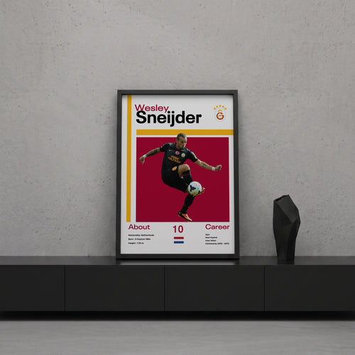 Wesley Sneijder Tasarım Poster Tablo