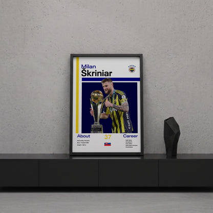 Milan Skriniar Tasarım Poster Tablo