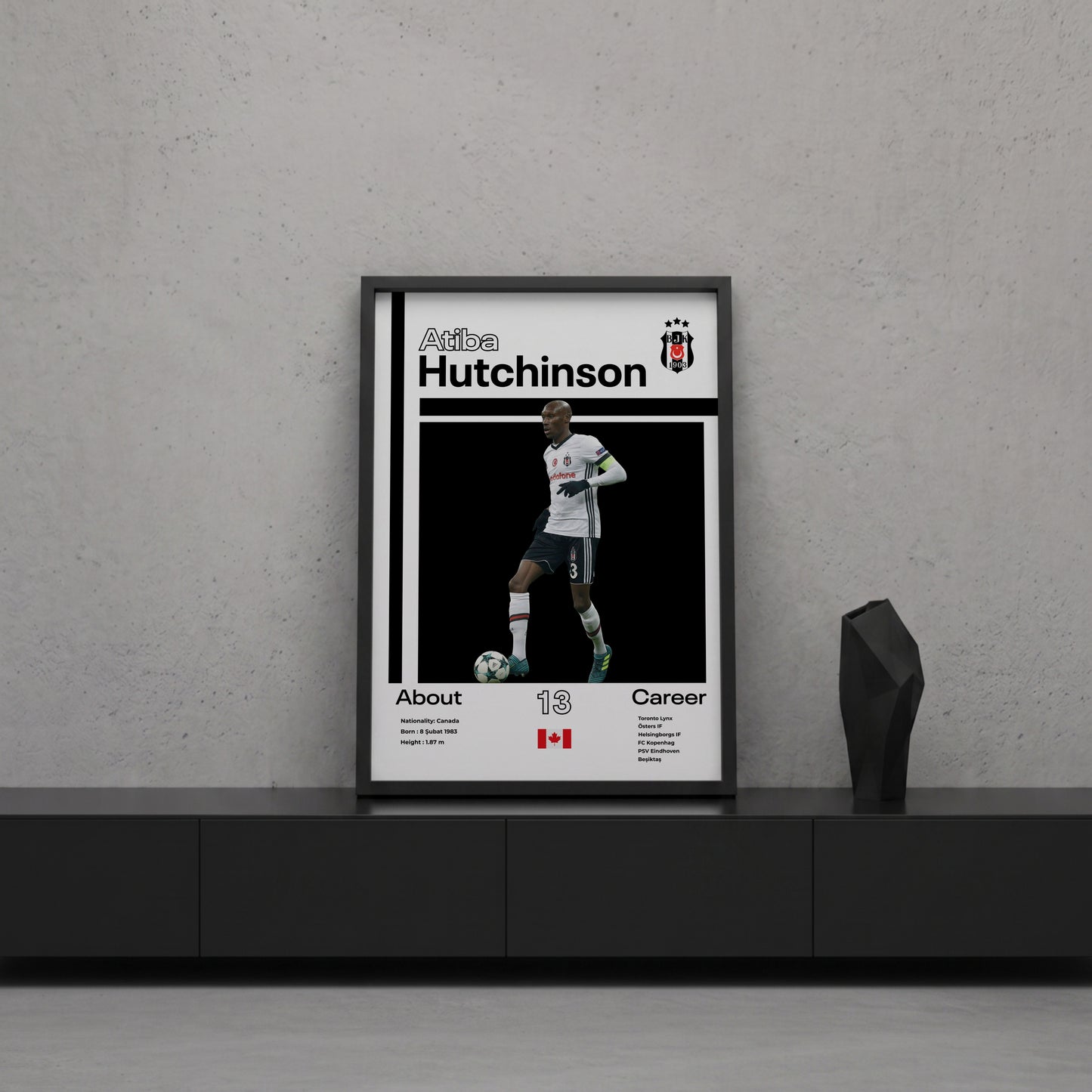 Atiba Hutchinson Tasarım Poster Tablo