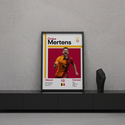 Dries Mertens Tasarım Poster Tablo