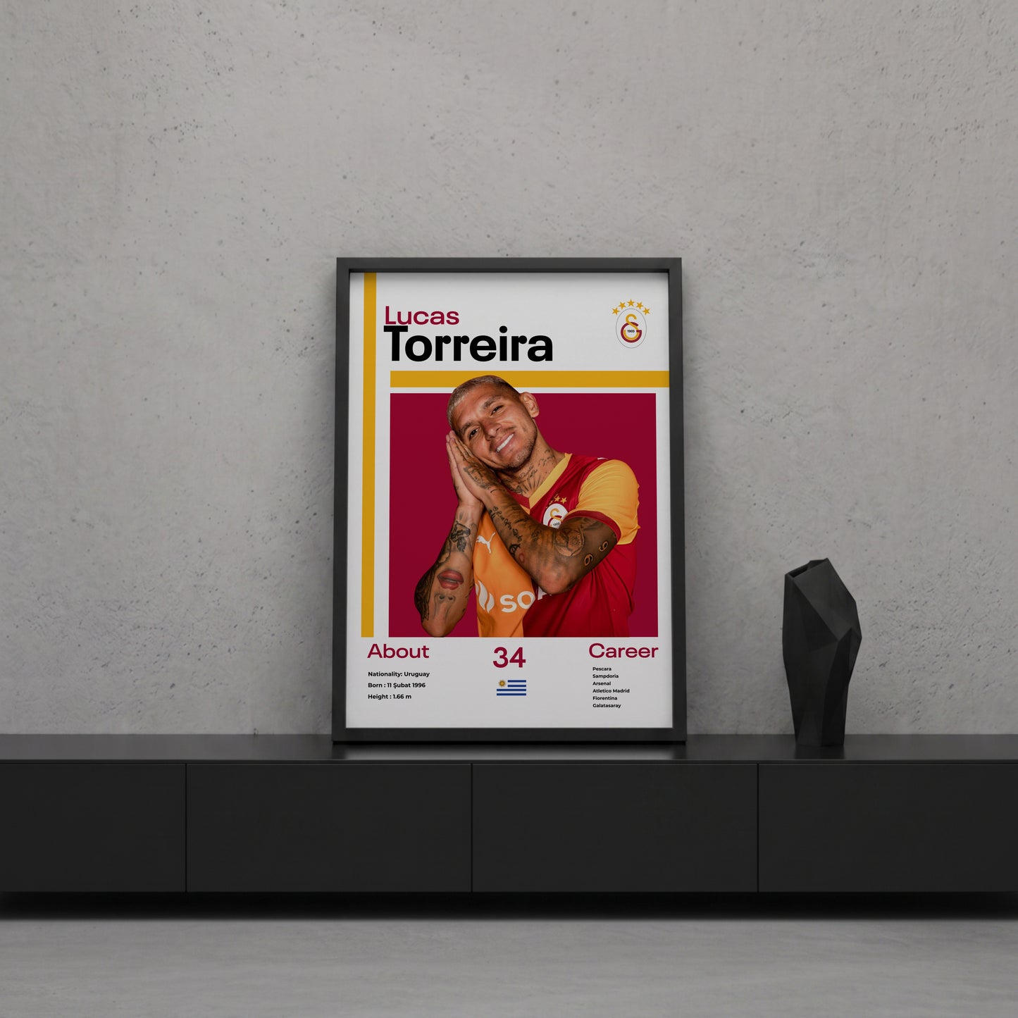 Lucas Torreira Tasarım Poster Tablo