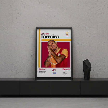 Lucas Torreira Tasarım Poster Tablo