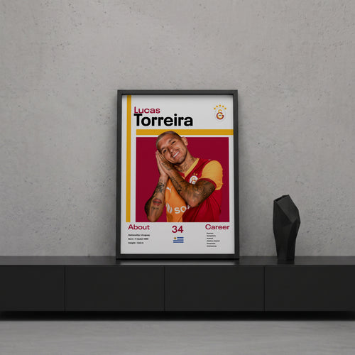 Lucas Torreira Tasarım Poster Tablo