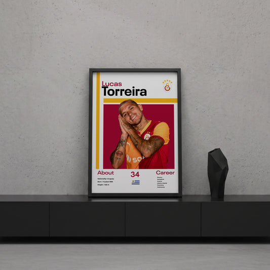 Lucas Torreira Tasarım Poster Tablo